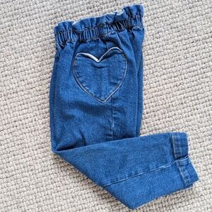 Blue Women's Jeans with Heart Pocket